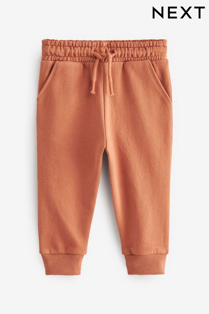 Boys orange joggers clearance
