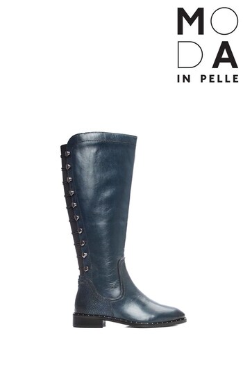 Moda In Pelle Haisley Long Stretch Boots With Back Button Detail (D39880) | £190