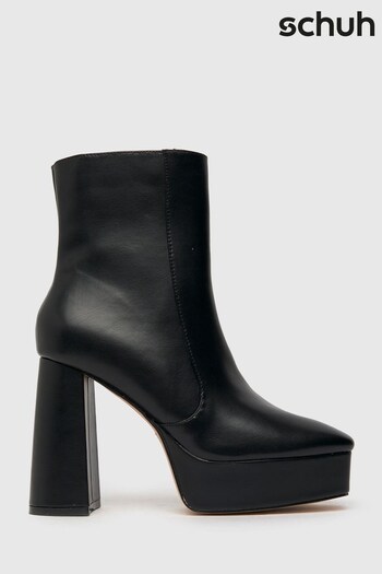 Schuh Bloom Black Platform Kyrie Boots (D39957) | £55