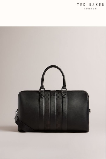 Ted Baker Waylin House Check PU Black Holdall (D39980) | £100