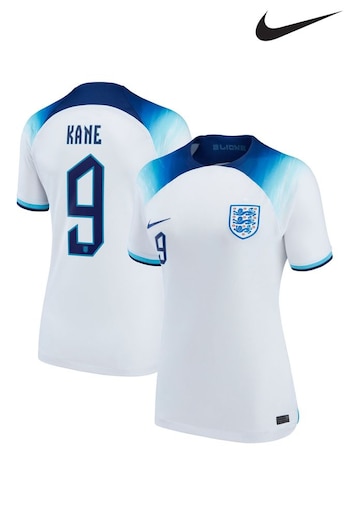 Nike White Kane - 9 England Womens Home Stadium Football Shirt 2022 Womens (D40190) | £90