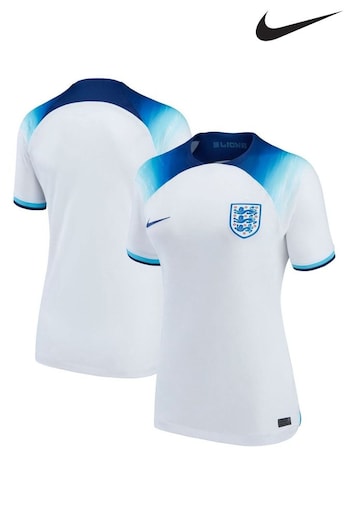 Nike White Blank England Womens Home Stadium Football Shirt 2022 (D40208) | £75