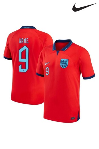 Nike Red Kane - 9 England Stadium Away Junior Football Shirt (D40215) | £75