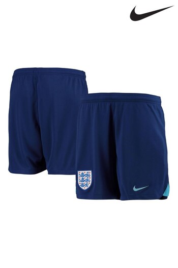 Nike Navy England Home Stadium Football Shorts 2022 Womens (D40226) | £38