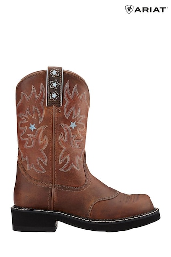 Ariat Prostar-detail Western Brown Boots (D40346) | £135