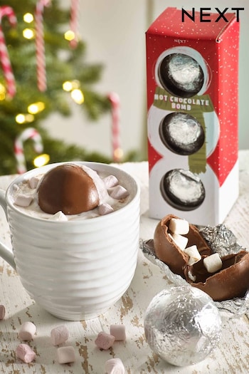 Set of 3 Christmas Milk Chocolate Bombs (D40475) | £10
