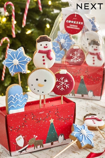 7 Piece Christmas Snowman Biscuit Bouquet (D40477) | £16