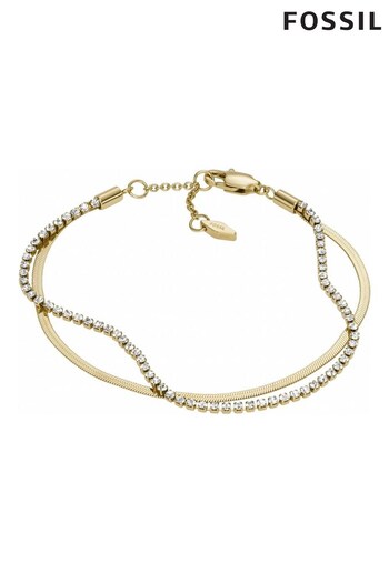 Fossil Ladies Gold Tone Jewellery Bracelet (D40633) | £55