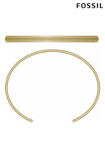 Fossil Jewellery Ladies Gold Tone Bracelet (D40650) | £49