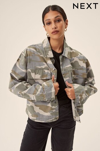 Camouflage Cotton Jacket (D40746) | £42