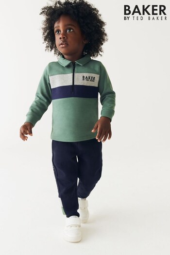 Baker by Ted Baker Multi Polo and Jogger Set (D40804) | £40 - £42