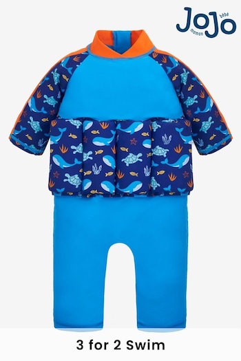 JoJo Maman Bébé Blue UPF 50 Sun Protection Float Suit (D41004) | £28