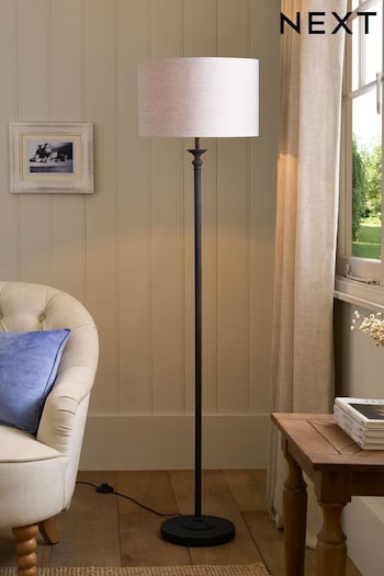 Black Burford Floor Lamp (D41041) | £85
