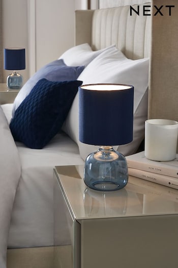 Navy Blue Connor Bedside Table Lamp (D41051) | £28