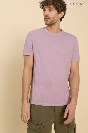White Stuff Purple Abersoch Short Sleeve T-Shirt (D41076) | £25