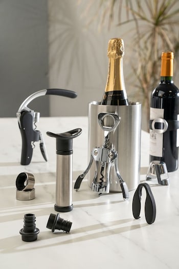 Dalton & Turner Black Vacuum Wine Saver & Bottle Stopper Set (D41372) | £9