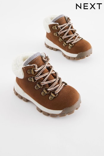 Chocolate Brown Thermal Thinsulate™ Lined Hiker can Boots (D41671) | £30 - £36