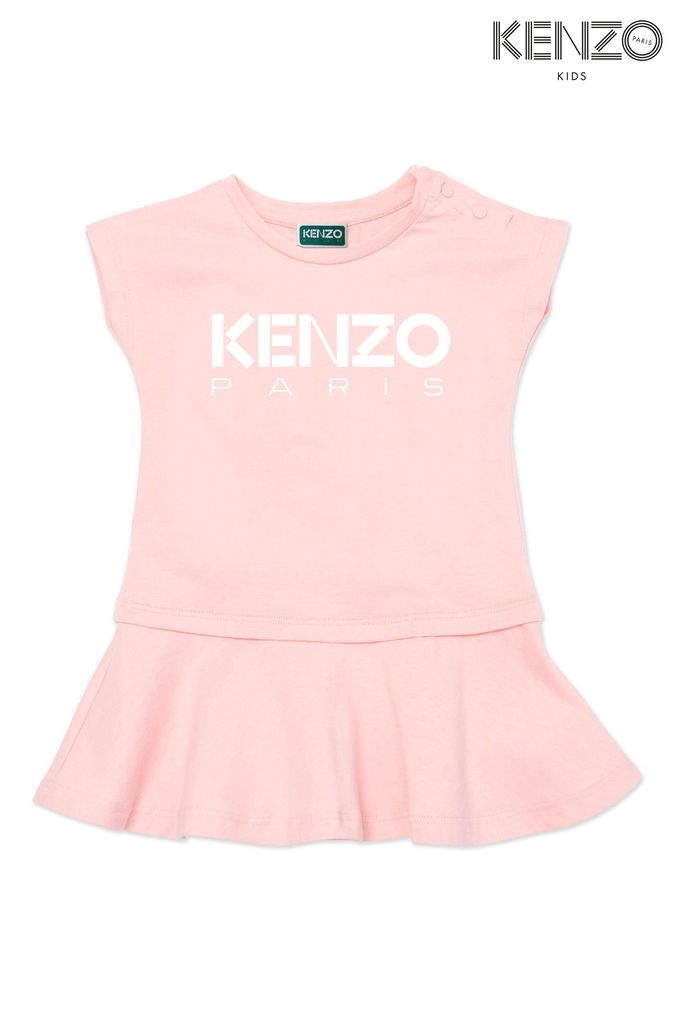 KENZO KIDS Paris Logo Peplum Dress (D41731) | £36 - £40