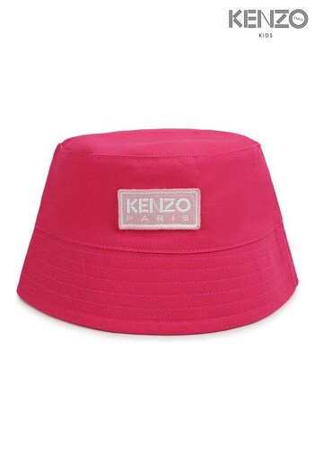 KENZO KIDS White Logo Bucket Hat (D41740) | £20 - £22