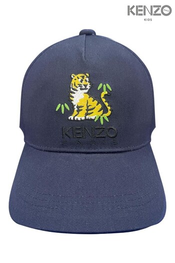 KENZO KIDS Blue Tiger Logo Cap (D41769) | £53 - £58