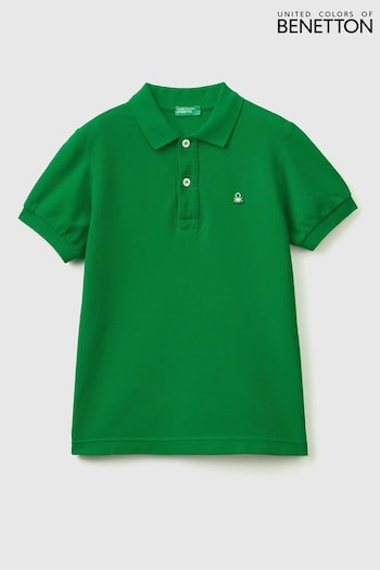 Benetton slides Logo Polo Shirt (D41849) | £20