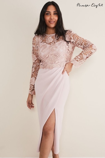 Phase Eight Pink Petite Adeline Double Layer Dress (D41953) | £189