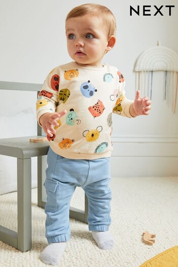 Multi Character Cosy Baby Sweatshirt And Leggings 2 Piece Set (D42020) | £13 - £15