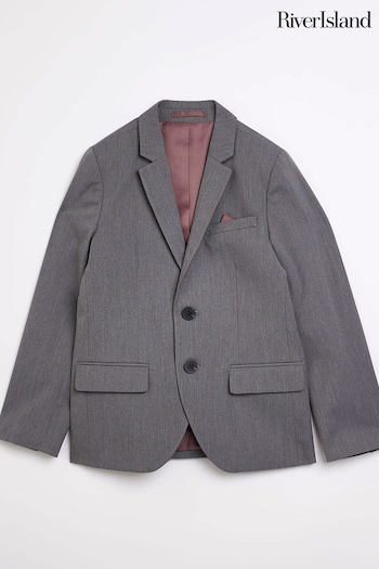River Island Grey White Tailored Jacket (D42023) | £38