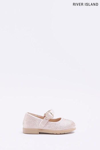River Island Girls Pink Heatseal Mary Jane Shoes (D42024) | £25