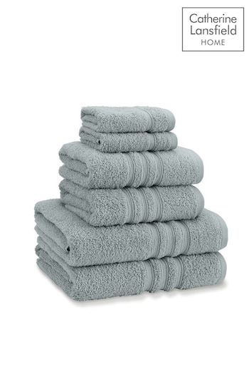 Catherine Lansfield Green Zero Twist Towel Bale (D42139) | £26