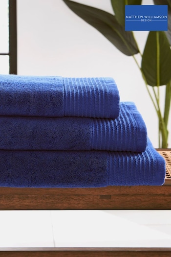 Matthew Williamson Blue Luxury Soft Cotton Towel (D42497) | £18 - £50