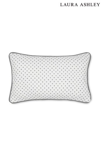 Laura Ashley Steel Louise Star Feather Filled Cushion (D42509) | £40