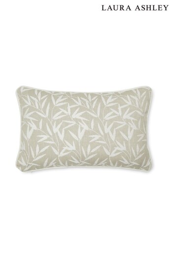 Laura Ashley Natural Willow Leaf Feather FIlled Cushion (D42568) | £45
