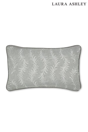 Laura Ashley Steel Dee Feather Filled Cushion (D42581) | £45