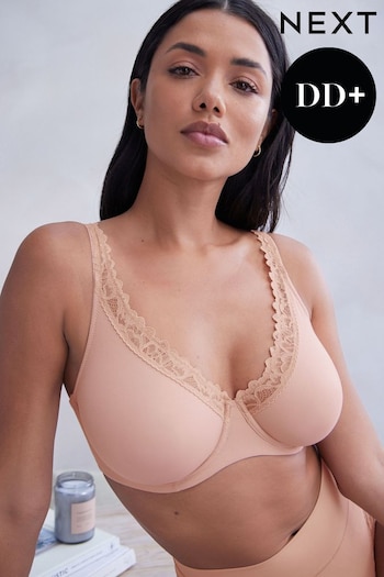 Nude DD+ Non Pad Plunge Ultimate Comfort Brushed Bra (D42806) | £20