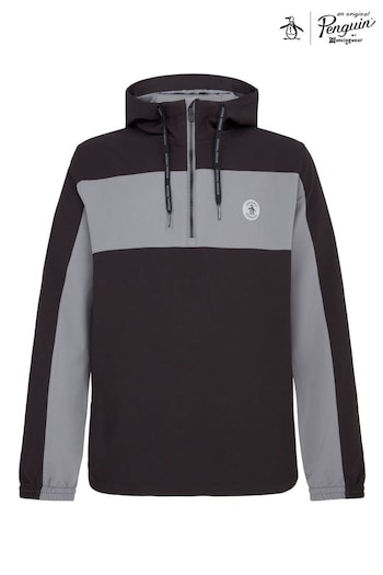 Original Penguin Black Golf Colour Block Wind Jacket (D43012) | £84.99