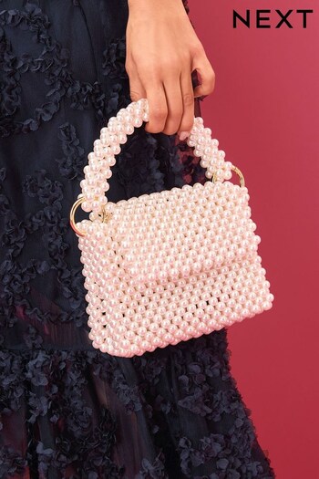 Pearl White Top Handle Mini Bag (D43199) | £42