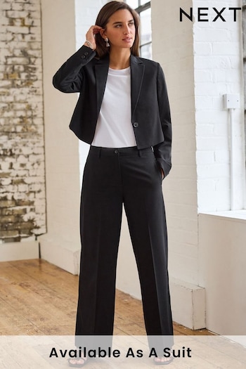 Black Tailored Wide Trousers Svarta (D43395) | £28