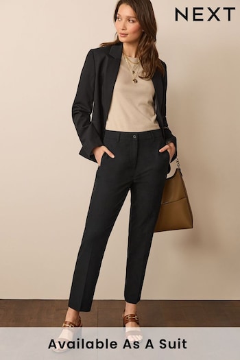Black Tailored Slim Trousers portrait (D43397) | £26 - £28