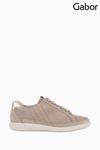 Gabor Natural Amulet Puder Suede Casual Trainers (D43454) | £95