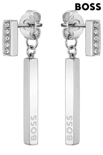 BOSS Silver Ladies  Jewellery Saya Earrings (D43624) | £59