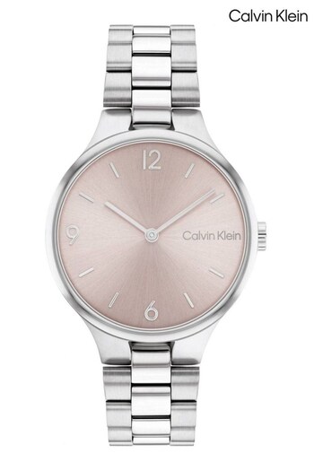 Calvin Klein Ladies Silver Tone Linked Timeless Watch (D43810) | £149
