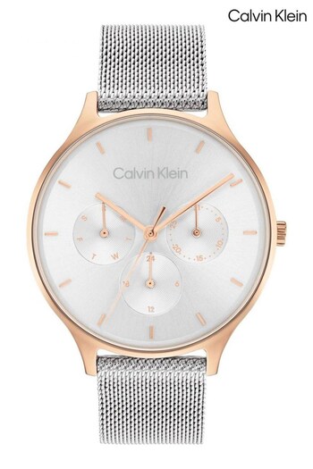 Calvin Klein Ladies Silver Tone Timeless Watch (D43824) | £159