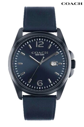 COACH Gents Blue Greyson Watch (D43853) | £150