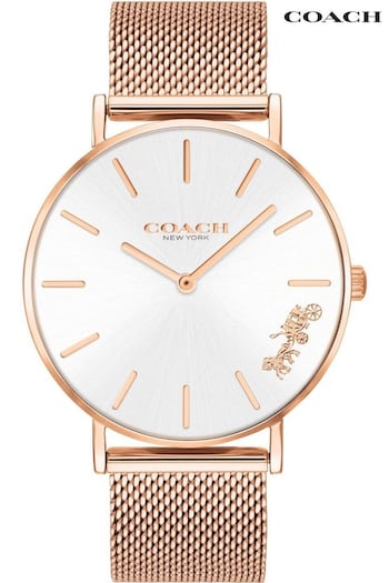 COACH Ladies Pink Perry Watch (D43893) | £125