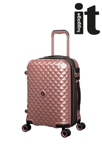 IT Luggage Metalik Quilted Effect Cabin Suitcase (D44204) | £80