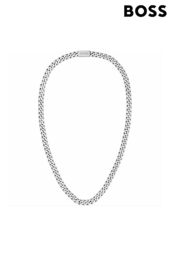 BOSS Silver Jewellery Gents  Chain Link Necklace (D44400) | £79