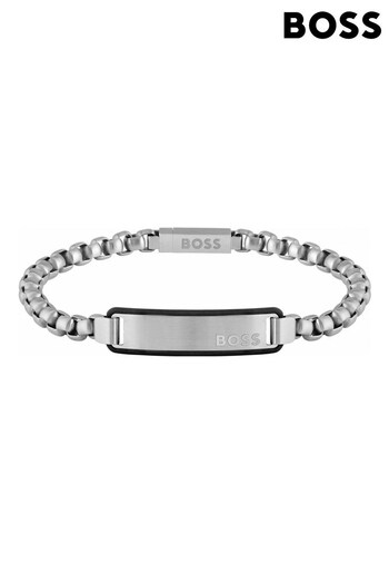 BOSS Silver Jewellery Gents  ID Bracelet (D44406) | £69