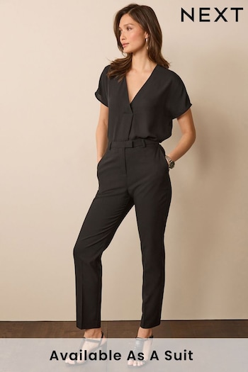 Black Tailored Stretch Slim Trousers (D44793) | £22