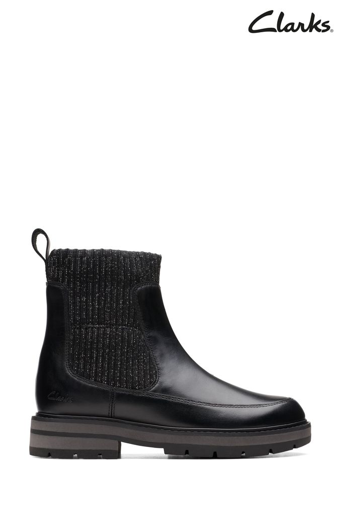 Girls black boots deals clarks